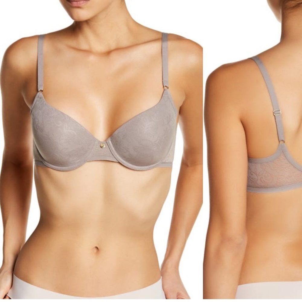 Natori sheer jacquard full fit contour underwire bra 34d
